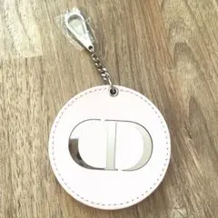 Dior ロゴ入りミラー ピンク　ノベルティ　未使用品、若干の圧迫痕有り