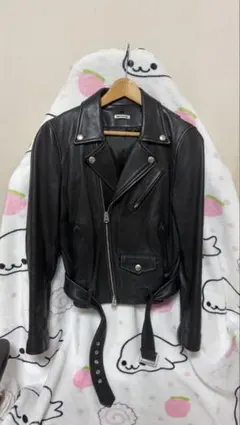 FREAK'S STORE 羊革 ダブルライダースジャケット ブラック S