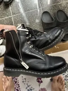 Dr.Martens1460 ZIPPED HDW 8ホール 白ステッチ UK9 - メルカリ