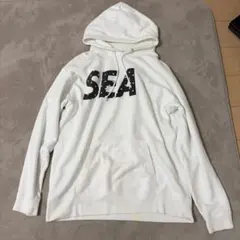 NNN‼️WIND AND SEA コラボホワイトパーカー WIND AND SEA（ウィンダンシー） パーカー 「mikomori × HOODED PARKA