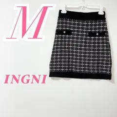 INGNI ミニスカート ブラック Mサイズ　タイトスカート　フレンチガーリー