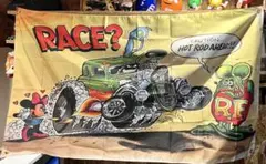 ラットフィンク フラッグ タペストリー アメリカン雑貨 ガレージ