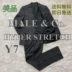 MALE&Co. タカキュー スーツ セットアップ ストライプ Y7 ストレッチ