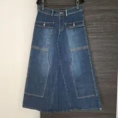 ■完売品■PATYパティ ALISTAIRアリステア デニムマキシスカートS■