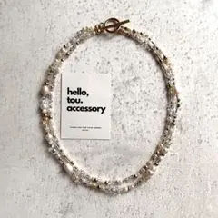 no.118 ラフロックトパーズのフリンジネックレス no.127 ラフロックトパーズのフリンジネックレス - メルカリ