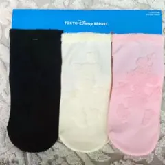 【新品未使用】東京ディズニーリゾート ミニーマウスソックス3足セット