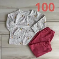 ユニクロ キッズ フリース パジャマ　100 星　女の子