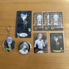 ツイステ ツイステッドワンダーランド シルバー アクキー 缶バッジ カード