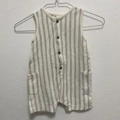H&M ストライプ柄 ノースリーブ ロンパースのサムネイル