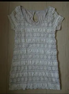 CECIL Mc BEE 花柄 半袖 Tシャツ チュニック 丈 セシル