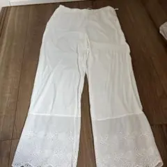 Samansa Mos2 ホワイトパンツ サイズF ペチパンツ