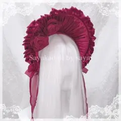 ♡ Princess antique rose ハーフボンネット red ♡