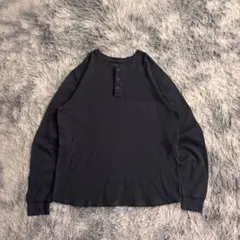 00s sonoma サーマルヘンリーネックロンt ヴィンテージ　ネイビー