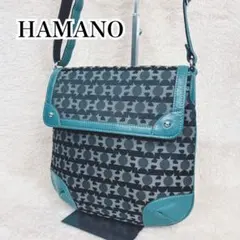 【希少】HAMANO 傳濱野 ショルダーバッグ ブルーのサムネイル