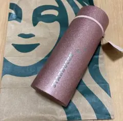 スタバ　バレンタインステンレスボトルグリッターピンク　355ml 箱付き　新品