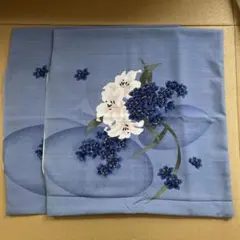 花柄座布団カバー　2枚　ファスナーなし