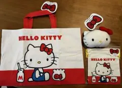 スリーコインズ　3COINS　サンリオ　トートバック　エコバック　巾着　キティ
