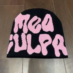 〘 Charlu着用モデル〙Mea Culpa ブラックビーニー 夏冬兼用