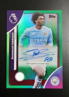 【世界99枚限定】topps アデバヨール 直筆サイン auto マンC