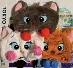 速達　ディズニー　ファンキャップ58cm ベルリオーズ　マリー　トゥルーズ　3点