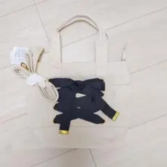 タグ付き　トートバッグ生成り