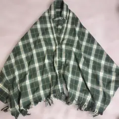 ポンチョ チェック柄