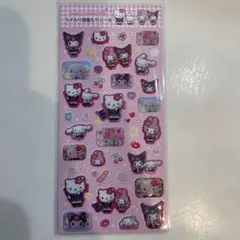 【レア！正規品】平成コギャルキティ ラメ入り透明シールセット