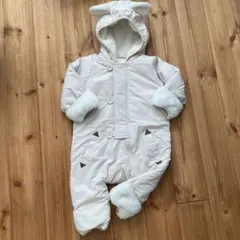 値引きしました！新品未使用 バースデーフード付きスノーカバーオール70cm