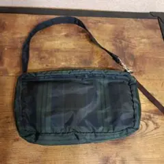 無印良品　チェック　ミニバッグ　ポーチ