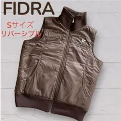 FIDRA ゴルフベスト リバーシブル　ブラウン　ボア　レディース　Sサイズ