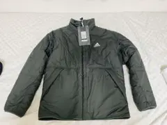 adidasアディダス 2WAYダウンジャケット グリーン× ブラック