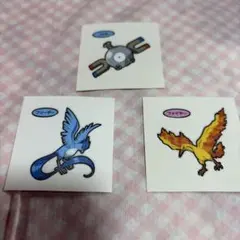 第217弾　ポケモンパン デコキャラシール　コイル　ファイヤー　フリーザー