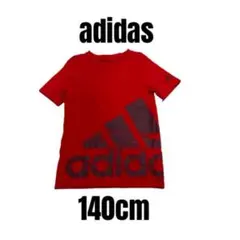 【adidasアディダス】美品　半袖Tシャツ　ビッグロゴ　ジュニア　140のサムネイル