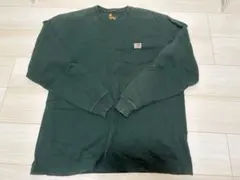 カーハート　ロンT グリーン　オーバーサイズ　L