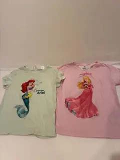 アリエルとオーロラ Tシャツ 2枚セット 120サイズ