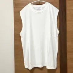 【Kastane】サンフェードスリーブレスTシャツ （white）