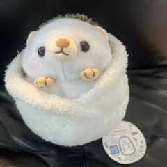 まるまるはりまる ミドルぬいぐるみ おくるみ ハリネズミ　ミドルサイズ