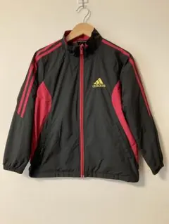 adidas CLIMAPROOF ジャケット 黒 赤130(j79)