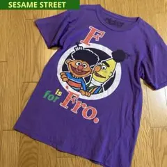 古着 SESAME STREET アーニー バート パープル Tシャツ Mのサムネイル