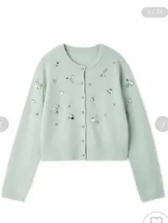 CELFORD ペタルビジューカーディガン