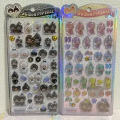 y*♡様 国内正規品 うるちゅるポップシール モンチッチ モノトーン カラフル