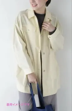 human woman コットンナイロンブルゾン