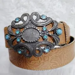 00s Y2K archive ターコイズ lether Studs belt