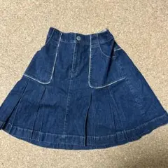 BURBERRY デニム プリーツスカート 150A