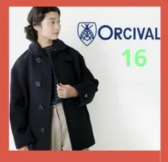 【ほぼ未使用】【お値下げ】Orcival コート フード付き ORCIVAL | ツイル ギャザーフードコート WOMEN（その他アウター