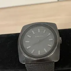 オシャレ　DIEZEL ディーゼル　ブラック　レザーベルト　クォーツ