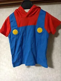 USJ マリオ 110 半袖 Tシャツ 仮装 コスプレ ハロウィン フード付き