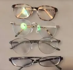 Zoffメガネ 4本セット ケース付き