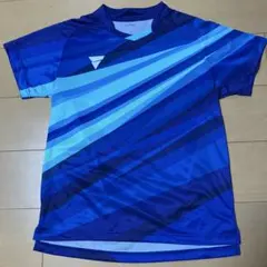 VICTAS 卓球ウェア L青系ストライプセット