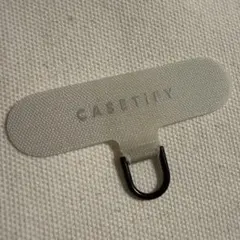 CASETiFY ストラップカード Light Grey+BlackD-ring